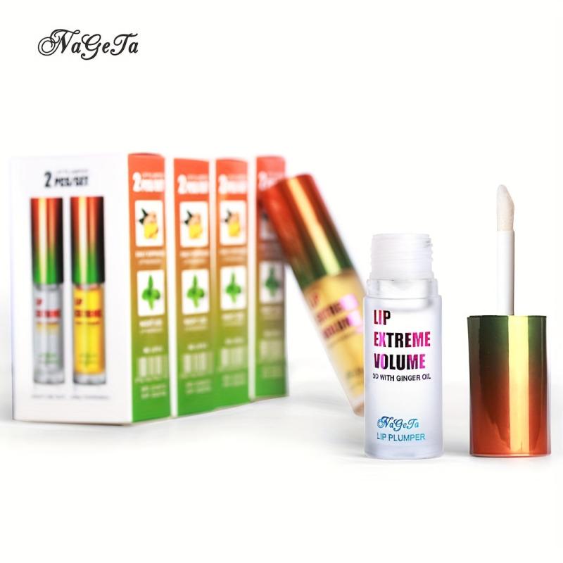 Ginger & Mint Lip Plumper Set - Volumizing Lip Serum for Smoother Lips