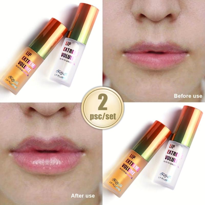 Ginger & Mint Lip Plumper Set - Volumizing Lip Serum for Smoother Lips