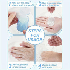 Disposable Soap Sheets 200 Sheets 10 Boxes Portable Toiletry Soap