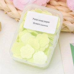 6pcs Disposable Soap Tablets Portable Soap Paper Mini Petal Hand Wash