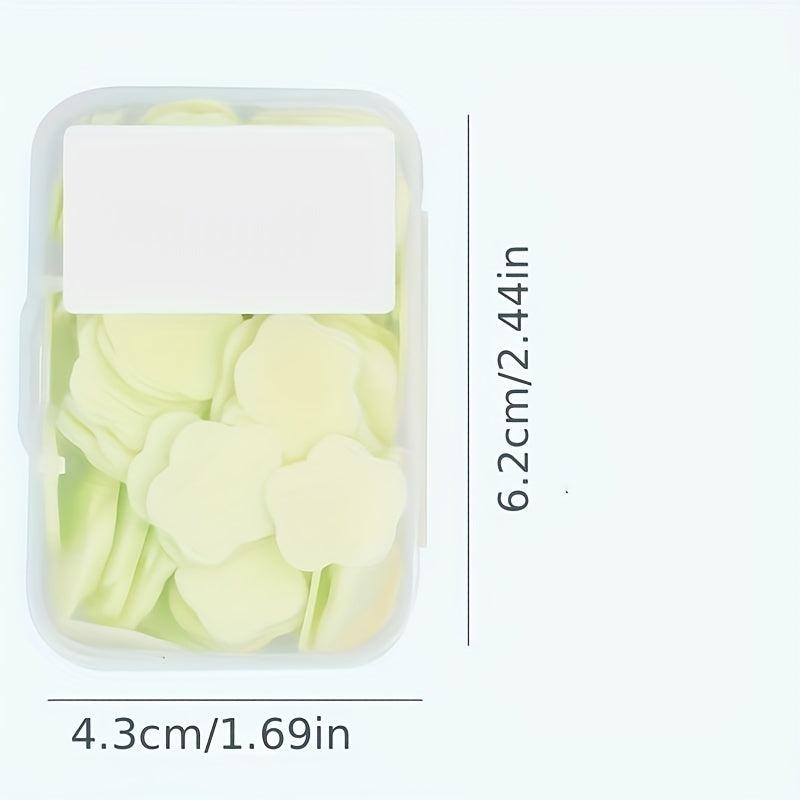 6pcs Disposable Soap Tablets Portable Soap Paper Mini Petal Hand Wash