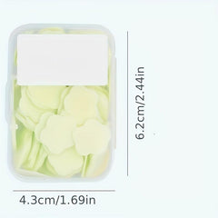6pcs Disposable Soap Tablets Portable Soap Paper Mini Petal Hand Wash
