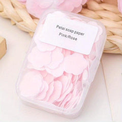 6pcs Disposable Soap Tablets Portable Soap Paper Mini Petal Hand Wash