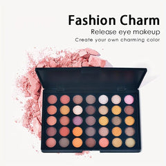 35 Colors Eyeshadow Palette Set with 8pcs Brushes