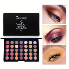 35 Colors Eyeshadow Palette Set with 8pcs Brushes