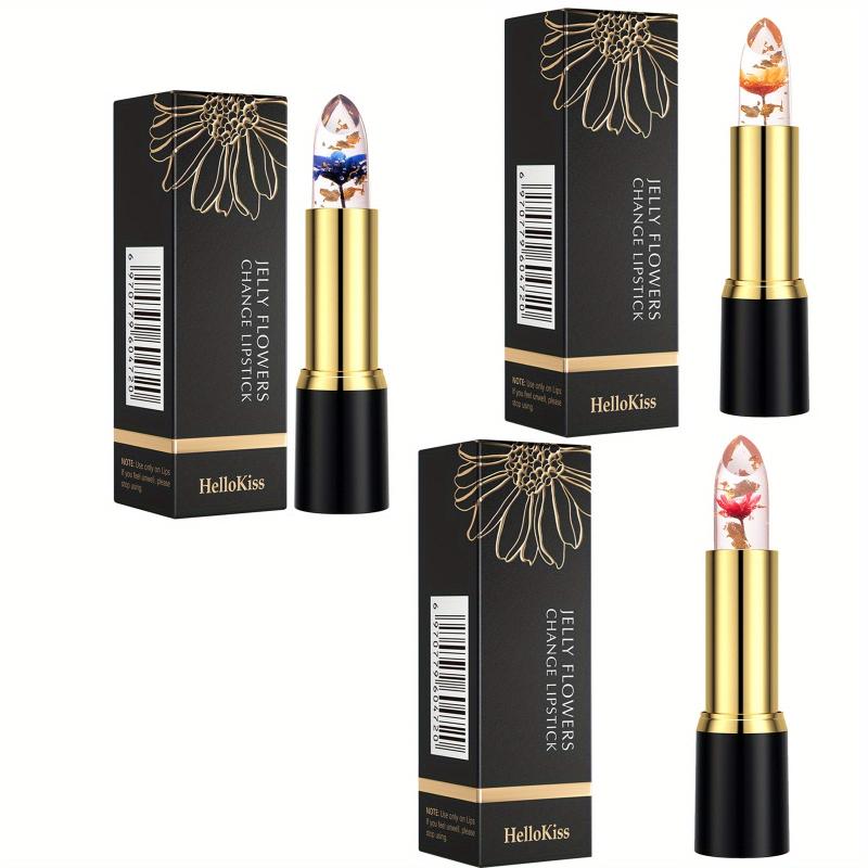 Floral Lip Balm Trio Set with High Impact Gloss
