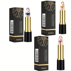Floral Lip Balm Trio Set with High Impact Gloss