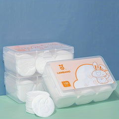 150pcs Makeup Pads Natural Round Puff Save Water Soft Gentle Disposable