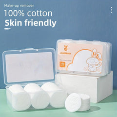 150pcs Makeup Pads Natural Round Puff Save Water Soft Gentle Disposable