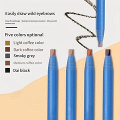 Waterproof Eyebrow Pencil Non Smudge Sweatproof Long Lasting Easy To Use