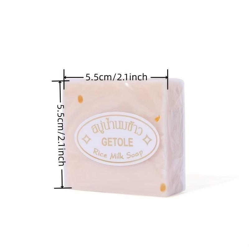 12pcs Rich Foam Rice Soap Moisturizing Bathing Skin Cleansing