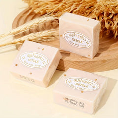 12pcs Rich Foam Rice Soap Moisturizing Bathing Skin Cleansing