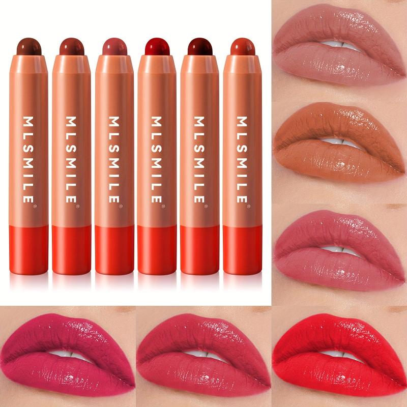 6 Colors Lipstick Colored Lip Balm Pen Moisturizing Long Lasting Lip Gloss