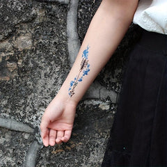 Colorful Bird Feather Tattoo Sticker Waterproof Female Long Lasting Sexy