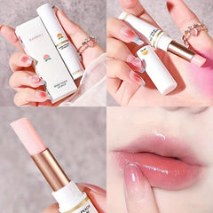 Hydrating Honey Peach Lipstick with Temperature Changing Formula