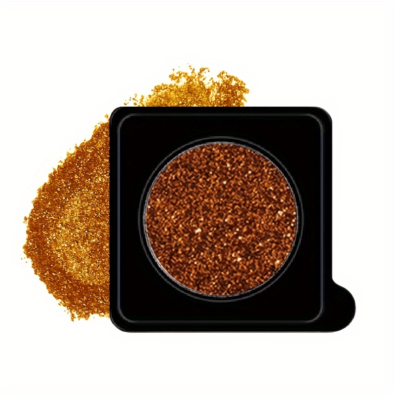 Golden Glitter Monochrome Eyeshadow Powder for Stage Performance