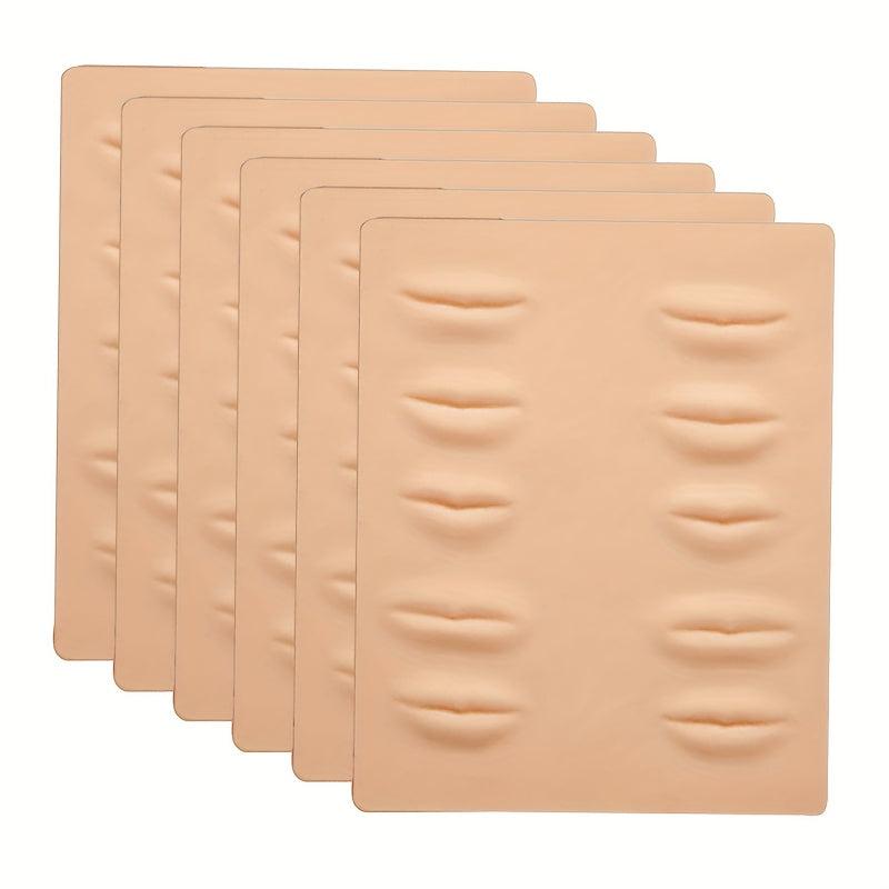 3pcs Silicone Tattoo Blank Skin Lip Tattoo Training Tool