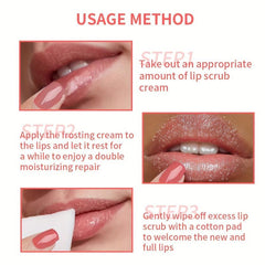 15ml Strawberry Lip Scrub Sugar Exfoliator Moisturizing Lip Mask Balm