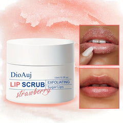15ml Strawberry Lip Scrub Sugar Exfoliator Moisturizing Lip Mask Balm