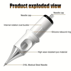 20pcs Tattoo Cartridge Needles Disposable Round Liner for Tattoo Artists