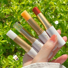 4 Flavors Natural Luster Lip Balm Moisturizing Lip Gloss for Women and Girls