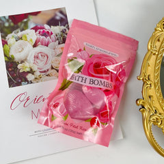 3 Pack Heart Rose Scented Bath Salt Ball