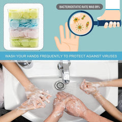 100 Pcs Box Paper Cleaning Soaps Portable Hand Wash Soap Papers