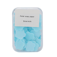 100 Pcs Box Paper Cleaning Soaps Portable Hand Wash Soap Papers