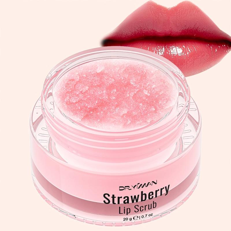 Strawberry Lip Scrub Hydrating Sleep Glow Lip Balm
