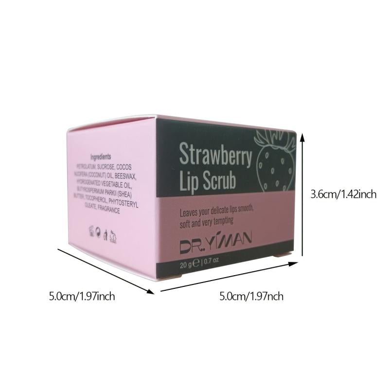 Strawberry Lip Scrub Hydrating Sleep Glow Lip Balm