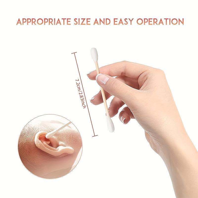 300Pcs Disposable Cotton Swab For Ear Cleaning And Make Up