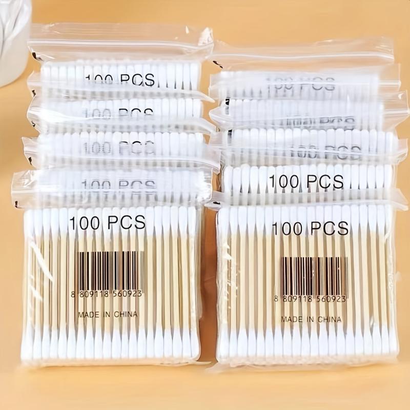 300Pcs Disposable Cotton Swab For Ear Cleaning And Make Up