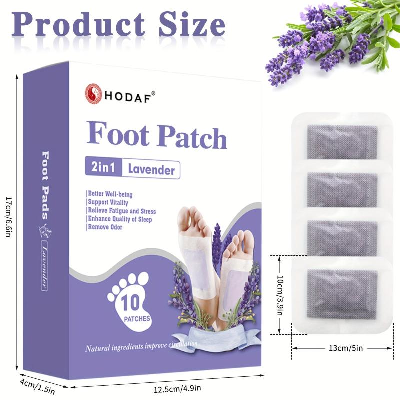 Japanese Lavender Foot Pads for Stress Relief & Better Sleep
