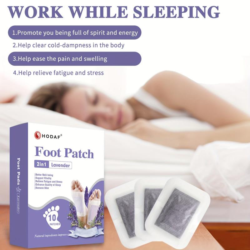 Japanese Lavender Foot Pads for Stress Relief & Better Sleep