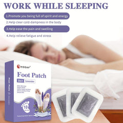 Japanese Lavender Foot Pads for Stress Relief & Better Sleep