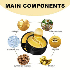 Golden Eye Masks Moisturize Refine Pores Firm Skin