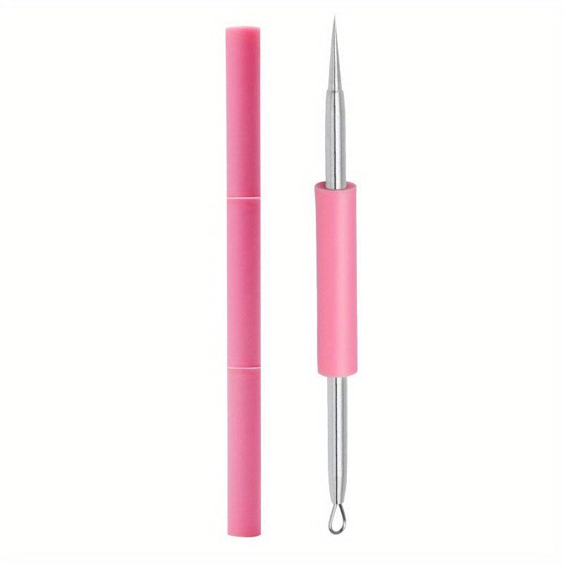 Double Headed Stainless Steel Acne Needle for Blackhead Removal