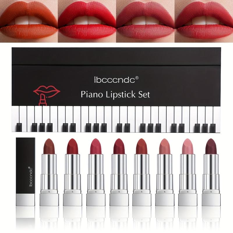 Long Lasting Waterproof Matte Piano Lipstick Set