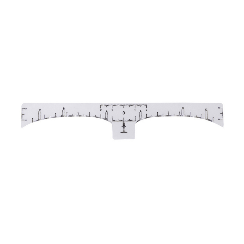 50pcs Disposable Microblading Eyebrow Rulers Tattoo Measureing Tool