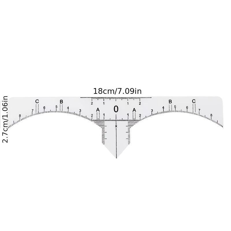 50pcs Disposable Microblading Eyebrow Rulers Tattoo Measureing Tool