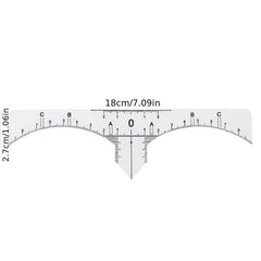 50pcs Disposable Microblading Eyebrow Rulers Tattoo Measureing Tool
