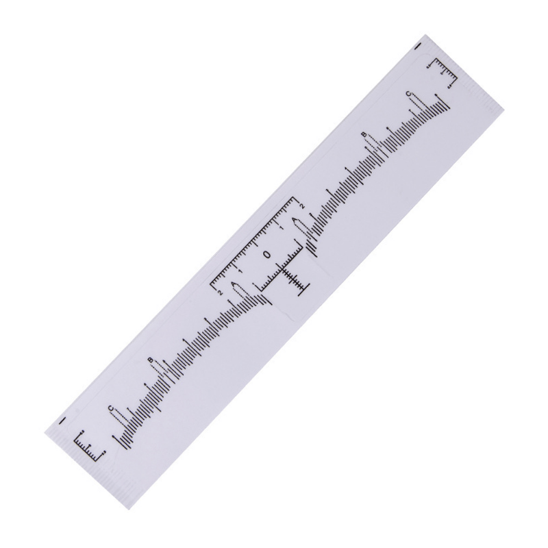 50pcs Disposable Microblading Eyebrow Rulers Tattoo Measureing Tool