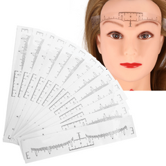 50pcs Disposable Microblading Eyebrow Rulers Tattoo Measureing Tool
