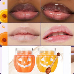 2 Pcs Halloween Pumpkin Lip Mask and Balm Combo