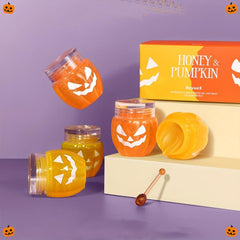 2 Pcs Halloween Pumpkin Lip Mask and Balm Combo