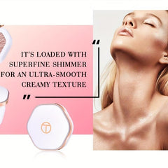 2 Colors Highlighter Powder Palette High Gloss Bronzer Blush Compact
