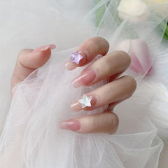3D Nail Charms Star Aurora Mixed Star Resin Stones Gel Polish Rhinestones