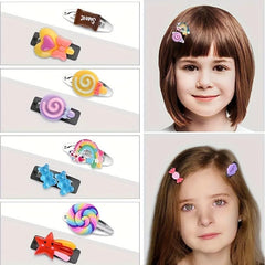 Mixed Slime Charms Hair Pins Nails Kawaii Candy Sweets Lollipop Embellishments