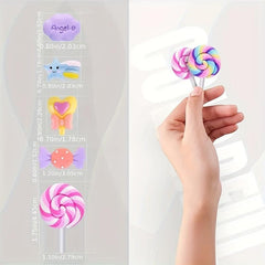 Mixed Slime Charms Hair Pins Nails Kawaii Candy Sweets Lollipop Embellishments