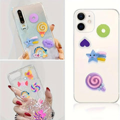 Mixed Slime Charms Hair Pins Nails Kawaii Candy Sweets Lollipop Embellishments